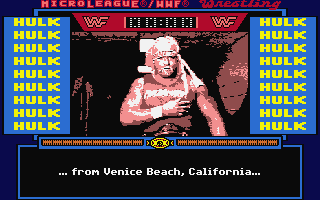 Micro League Wrestling atari screenshot