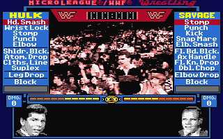 Micro League Wrestling atari screenshot