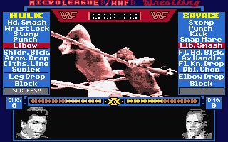 Micro League Wrestling atari screenshot