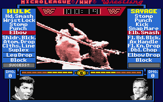 Micro League Wrestling atari screenshot