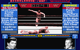 Micro League Wrestling atari screenshot