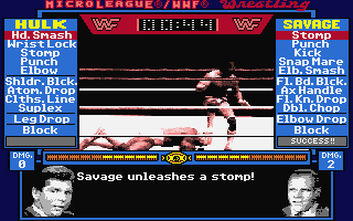 Micro League Wrestling atari screenshot