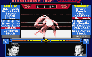 Micro League Wrestling atari screenshot