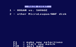 Micro League Wrestling atari screenshot