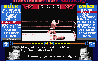 Micro League Wrestling atari screenshot