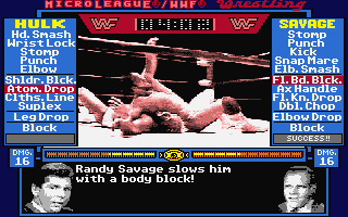 Micro League Wrestling atari screenshot