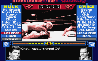 Micro League Wrestling atari screenshot