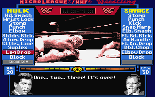 Micro League Wrestling atari screenshot