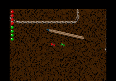 Micromachines atari screenshot