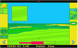 Microprose Golf atari screenshot