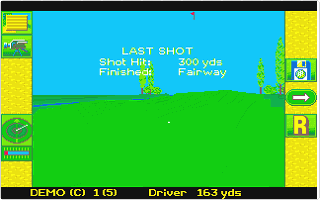 Microprose Golf atari screenshot