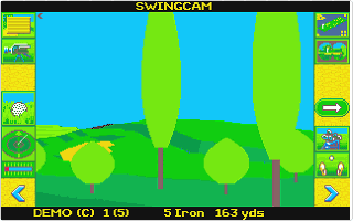 Microprose Golf atari screenshot