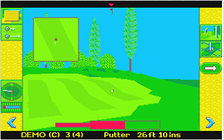 Microprose Golf atari screenshot