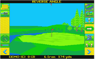 Microprose Golf atari screenshot