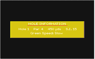 Microprose Golf atari screenshot