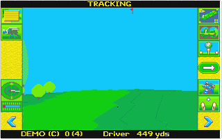 Microprose Golf atari screenshot