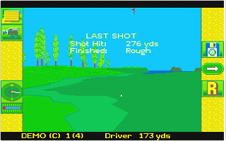 Microprose Golf atari screenshot