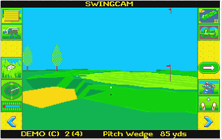 Microprose Golf atari screenshot