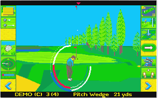 Microprose Golf atari screenshot