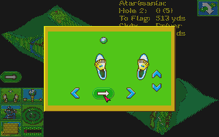 Microprose Golf atari screenshot