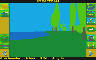 Microprose Golf atari screenshot