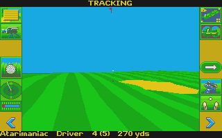 Microprose Golf atari screenshot