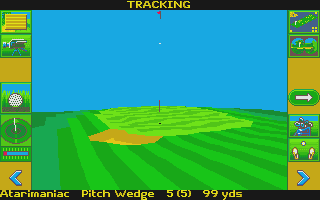 Microprose Golf atari screenshot