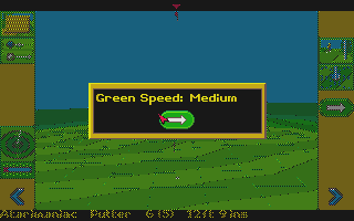 Microprose Golf atari screenshot