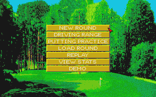 Microprose Golf atari screenshot