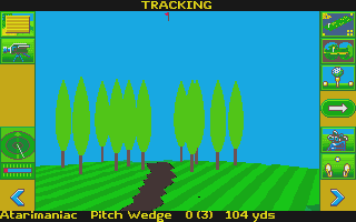 Microprose Golf atari screenshot