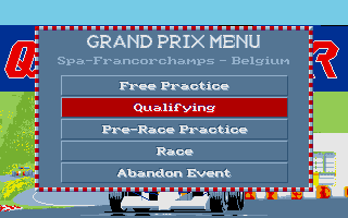 Formula One Grand Prix atari screenshot