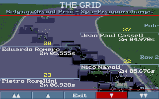 Formula One Grand Prix atari screenshot