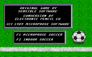 Microprose Soccer atari screenshot