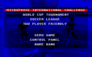 Microprose Soccer atari screenshot