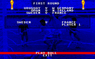 Microprose Soccer atari screenshot