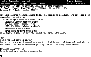 Mind Forever Voyaging (A) atari screenshot