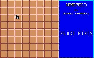 Minefield atari screenshot