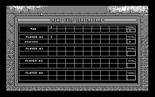 Mini Golf Extended atari screenshot