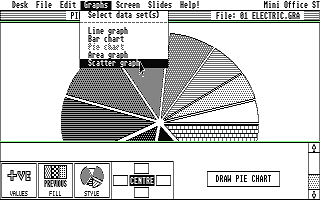 Mini Office Professional Presentation Graphics atari screenshot