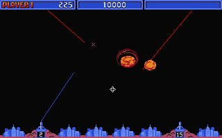 Missile Command atari screenshot