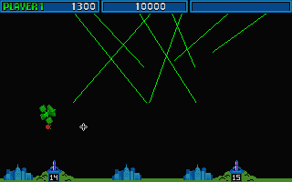 Missile Command atari screenshot