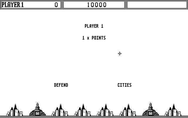 Missile Command atari screenshot