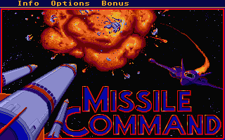Missile Command atari screenshot