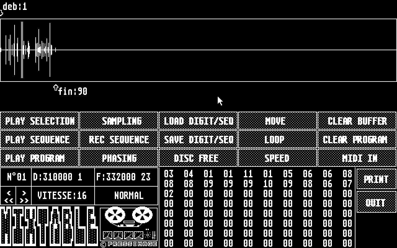 Mixtable atari screenshot