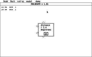 Molgraph atari screenshot
