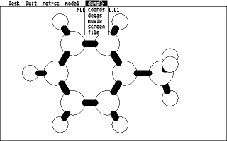 Molgraph atari screenshot