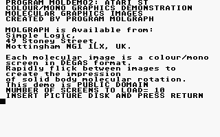 Molgraph atari screenshot