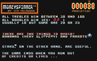 Money Spinner atari screenshot