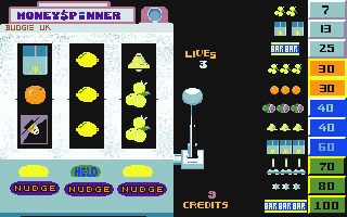 Money Spinner atari screenshot