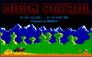 Moon Patrol atari screenshot